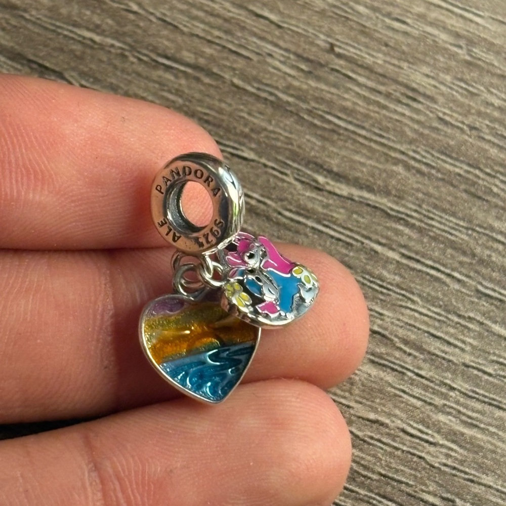 Pandora x Disney Ohana Lilo & Stitch Dangle Charm